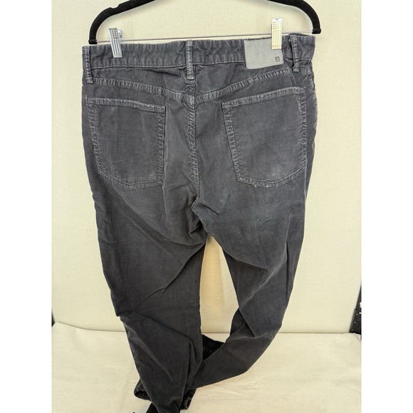 Bonobos Men's Tailored Charcoal Corduroy Chinos 5 Pocket Size 36x34 (36x32) - Picture 5 of 5